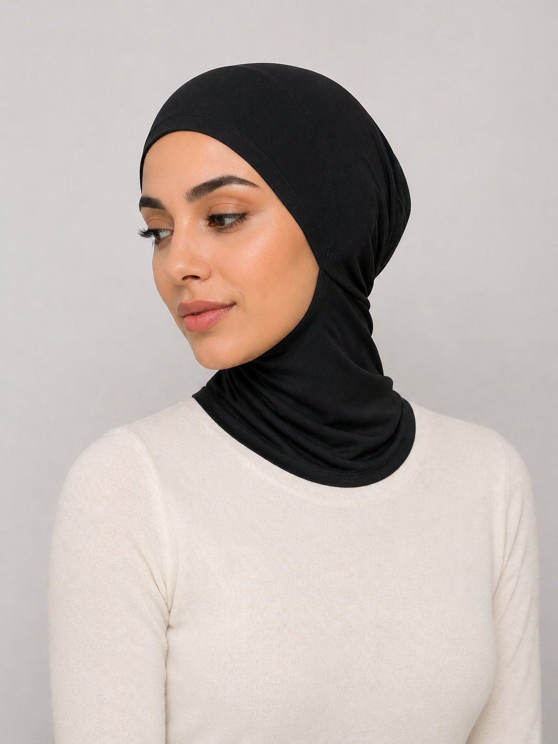 Sous-hijab Soie · Elastique · Beige
